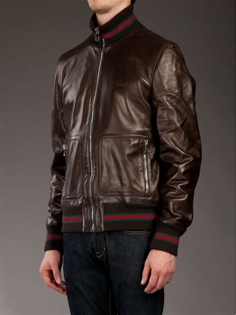 gucci leather jacket.